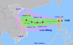 Áp thấp nhiệt đới thành bão số 4 sẽ di chuyển rất nhanh