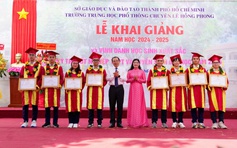 Khai giảng ở ngôi trường chuyên của TP.HCM xây dựng mô hình thông minh