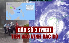 Bão số 3 (YAGI) vào vịnh Bắc bộ, còn cách Quảng Ninh hơn 200 km