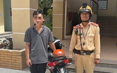 Đội CSGT Nam Sài Gòn lập biên bản thanh niên bốc đầu xe ở TP.Vũng Tàu cũ