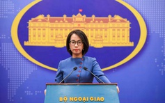 Việt Nam lên tiếng về vụ việc xảy ra trong lãnh hải đảo Thị Tứ