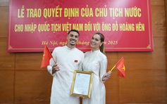 Đỗ Hoàng Hên xúc động khi trở thành công dân Việt Nam: 'Tôi khao khát cống hiến cho Tổ quốc'