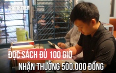 Quán cà phê TP.HCM 'trả thưởng' 500.000 đồng cho người mê đọc sách
