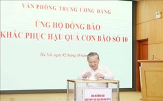 Văn phòng T.Ư Đảng, các cơ quan Quốc hội quyên góp ủng hộ đồng bào khắc phục hậu quả bão lũ