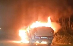 Cháy xe bán tải trên đường Hồ Chí Minh, thiệt hại khoảng 300 triệu đồng
