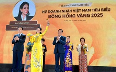 CEO Lê Hồng Thủy Tiên được vinh danh top 10 'Bông hồng vàng Việt Nam 2025'