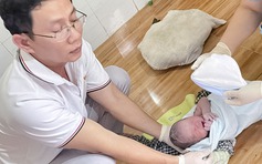 Sản phụ đẻ rơi tại nhà được bác sĩ kịp thời hỗ trợ