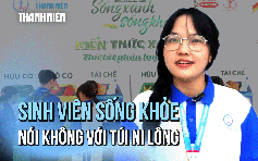 Sinh viên ‘Đất Sen hồng’ thực hành sống xanh sống khỏe, nói không với túi ni lông