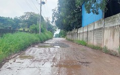 Đường xuống cấp nghiêm trọng