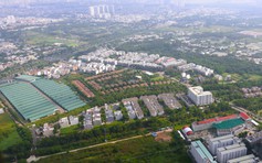 Ngắm các xã phía tây, tây nam TP.HCM từ trực thăng