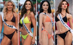 Hương Giang cùng dàn mỹ nhân Miss Universe trình diễn bikini bốc lửa 