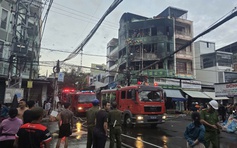 Cháy nhà trọ 4 tầng gần chợ Đầm ở trung tâm Nha Trang