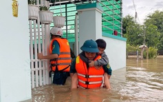Khánh Hòa: Nước sông Cái Phan Rang dâng cao, nhấn chìm nhiều khu dân cư