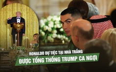 Ronaldo dự tiệc tại Nhà Trắng, được Tổng thống Trump ca ngợi