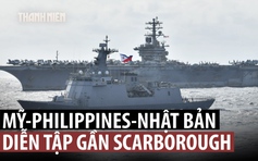 Mỹ, Nhật Bản, Philippines diễn tập với tàu sân bay ở Biển Đông, Trung Quốc phản ứng