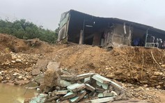 6 ngôi nhà ở xã miền núi TP.Huế bị sập do mưa lớn