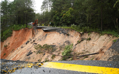 Đèo Mimosa lên Đà Lạt khi nào khắc phục xong sạt lở?
