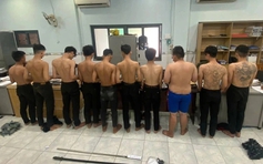 Công an kịp ngăn chặn nhóm thiếu niên mang hung khí giải quyết mâu thuẫn