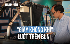 Lạ mắt 'giày không khí' lướt trên bùn tại chung kết khởi nghiệp nông nghiệp CNC 2025