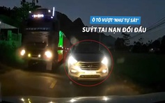 Tài xế lái xe vượt 'như tự sát' bị CSGT phạt 5 triệu, trừ 2 điểm GPLX