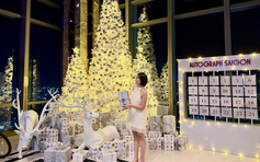 Trời trở lạnh 19 độ, TP.HCM thắp sáng hàng loạt cây thông Noel