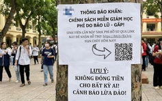 Trường ĐH phát cảnh báo khẩn cấp về chiêu lừa đảo giảm học phí do bão lũ