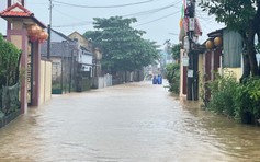 Quảng Trị: Mưa lớn, lũ trên sông Kiến Giang vượt báo động 3, uy hiếp xã Lệ Thủy