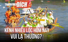 Chật kín người dân xem đua ghe ngo ở kênh Nhiêu Lộc