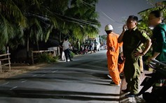 Đồng Tháp: Vướng dây điện thòng xuống đường, một cán bộ công an tử vong