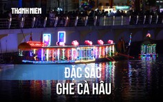 Ghe cà hâu và Protip khoe sắc trên dòng sông Maspero
