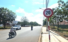 Biển báo 20 km/giờ ở Đồng Nai: Sở Xây dựng nói gì?
