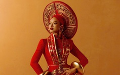 Nhà thiết kế đưa cảm hứng Nam Phương hoàng hậu vào trang phục thi Miss Charm 2025