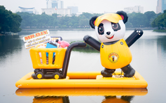 MR.DIY tạo điểm nhấn tại Hồ Bảy Mẫu với phao khổng lồ PANDAi