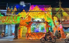 Xóm đạo lớn nhất TP.HCM lên đèn: Rực rỡ Giáng sinh 2025