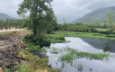 Nước thải bãi rác chảy tràn ra suối, người dân lo ngại ô nhiễm