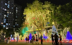 Chụp ảnh Giáng sinh ở ‘phố nhà giàu’