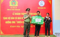 ‘Chiến dịch Quang Trung’ ở Khánh Hòa khánh thành ngôi nhà đầu tiên