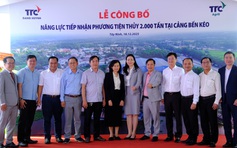 Cảng Bến Kéo chính thức công bố năng lực tiếp nhận phương tiện thủy 2.000 tấn