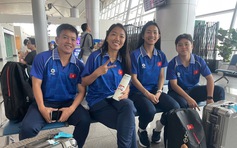 Đội tuyển nữ Việt Nam tươi rói, nối tiếp U.23 sang Thái Lan chinh phục HCV SEA Games 33