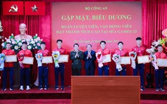 Bộ trưởng Lương Tam Quang biểu dương Thu Vinh, Đình Bắc và đoàn CAND giành thành tích cao SEA Games 33