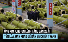 Ông Kim Jong-un chỉ thị tăng sản xuất tên lửa, đạn pháo, thị sát đóng tàu ngầm