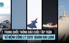 Trung Quốc mở tập trận lớn quanh Đài Loan