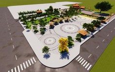 Sáng tác phác thảo bức phù điêu Khu công viên phía tây đền thờ Thoại Ngọc Hầu