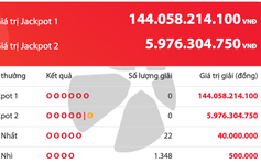 Kỳ xổ số Power 6/55 Vietlott cuối cùng năm 2025: 144 tỉ chưa có người trúng