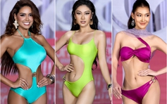 Dàn mỹ nhân Miss Cosmo 2025 diễn áo tắm nóng bỏng ở Huế