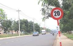 Đề nghị tháo dỡ toàn bộ biển báo 20 km/giờ ở Đồng Nai