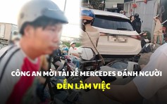 Công an mời tài xế Mercedes đánh người đến làm việc