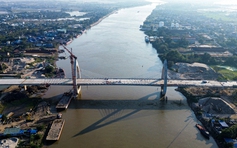 Cận cảnh cầu Song Hào nghìn tỉ, biểu tượng mới của Nam Định sắp hoàn thành