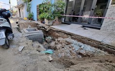 Công trình quá ngổn ngang, gây bức xúc cho dân