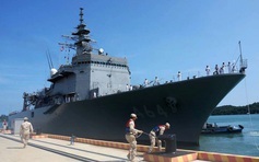 Chiến hạm nước ngoài đầu tiên đến căn cứ Ream của Campuchia sau quá trình cải tạo